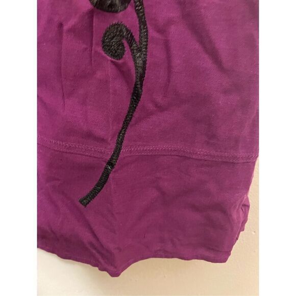 Vintage lily stanhope purple gothic flower a line skirt size 8 - Picture 5 of 8